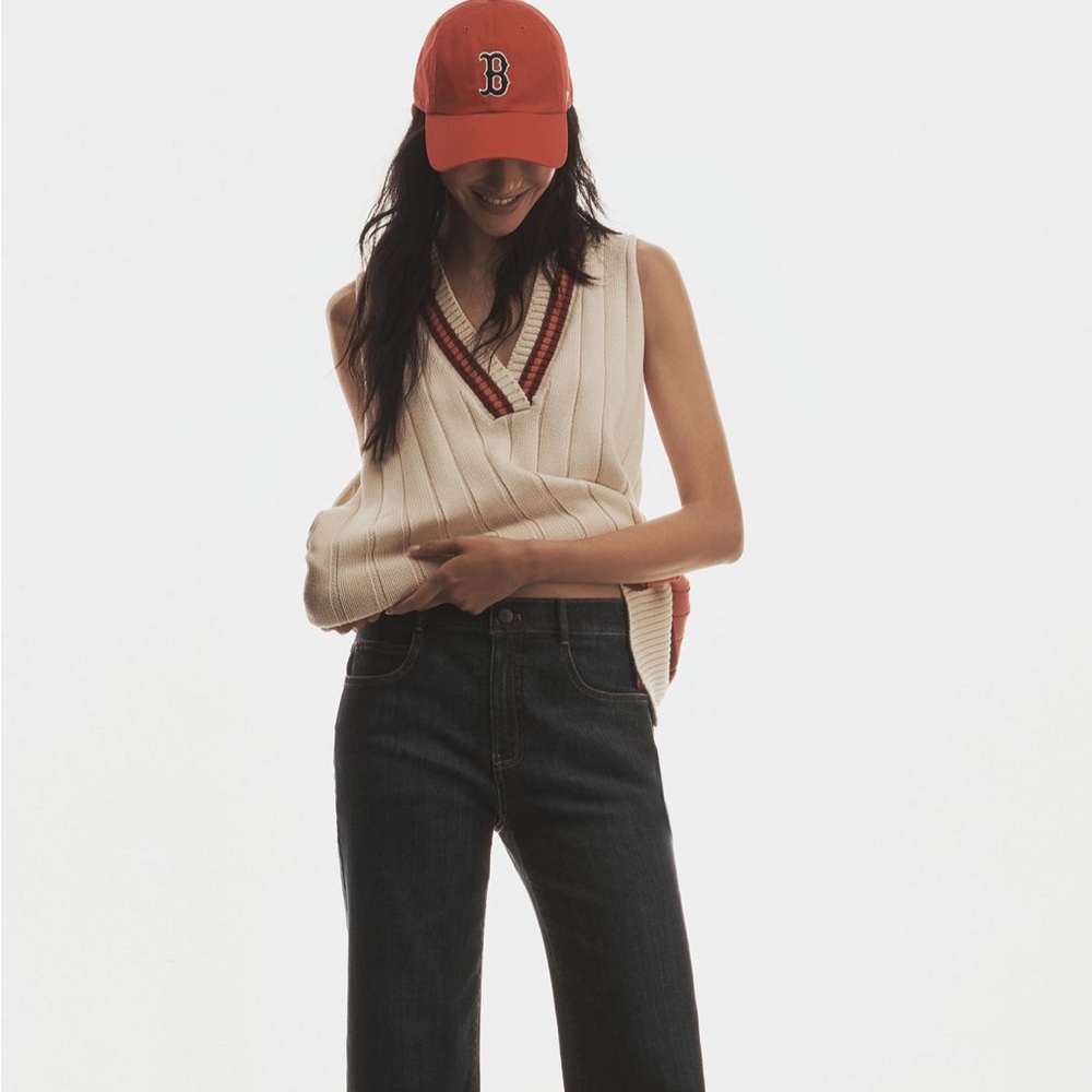 By Anthropologie Maeve Sporty V Neck Sweater Vest